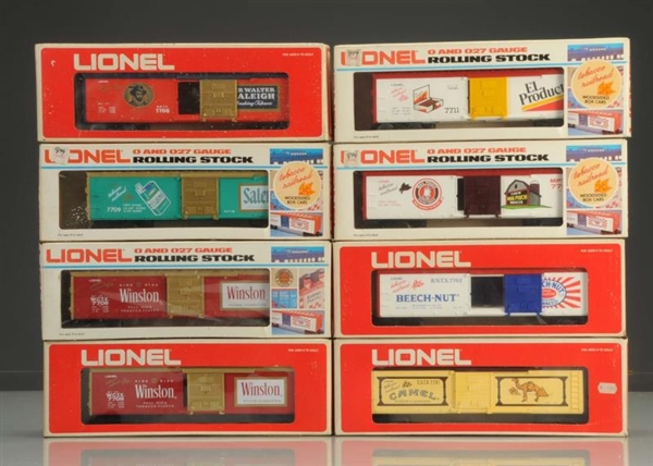 LOT OF 8: LIONEL TOBACCO CARS.                    