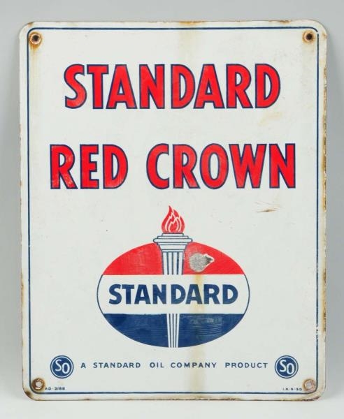 1950S STANDARD GASOLINE ADVERTISING SIGN.         