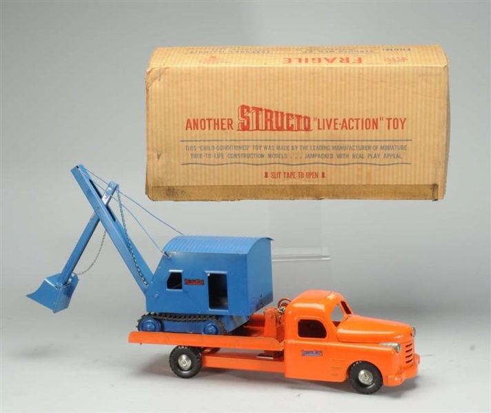 PRESSED STEEL STRUCTO MACHINERY TRUCK WITH BOX.   