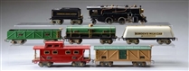 AMERICAN FLYER 7PC FREIGHT SET.                   