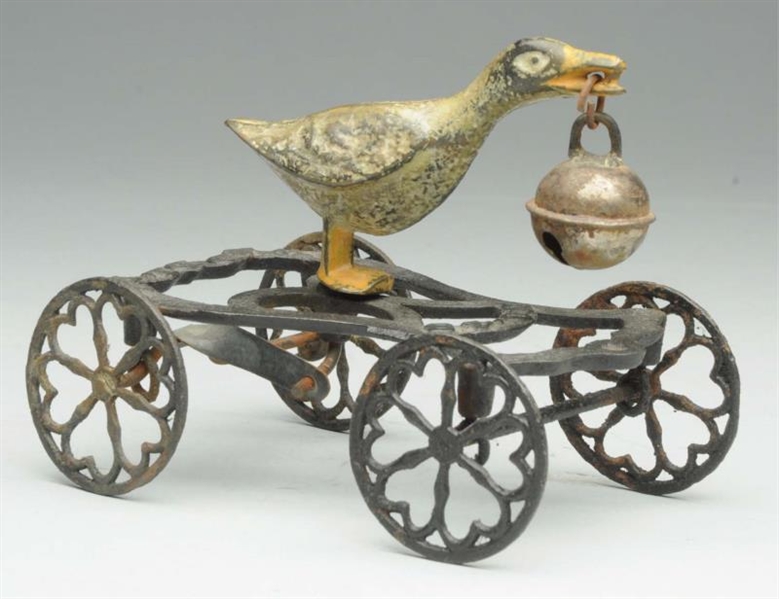 CAST IRON DUCK BELL TOY                           