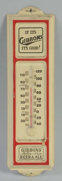 GIBBONS BEER & ALE THERMOMETER.                   