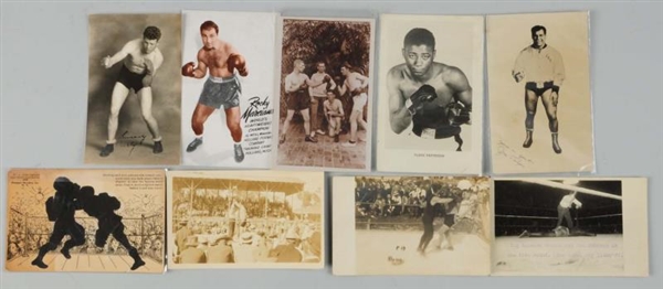 LOT OF 9: BOXING RELATED POSTCARDS.               