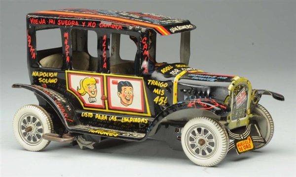 MARX TIN WIND-UP MEXICAN ARCHIE CAR.              