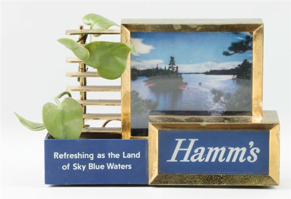 HAMMS BEER LIGHTED COUNTERTOP SIGN.              