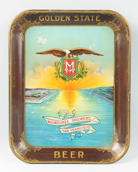 GOLDEN STATE BEER SERVING TRAY.                   