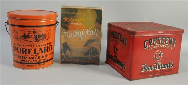 LOT OF 3: PRODUCT CONTAINERS.                     