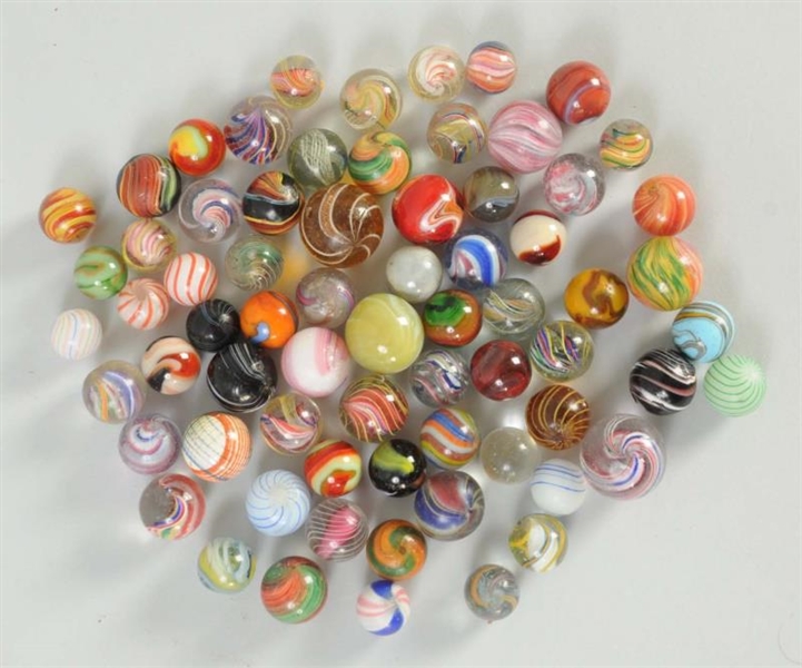 LOT OF  ASSORTED MARBLES.                         