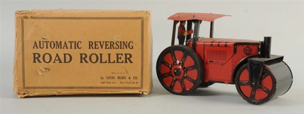 MARX TIN WIND-UP ROAD ROLLER.                     