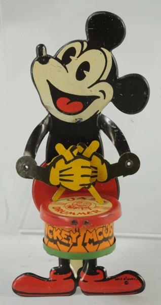 TIN FRICTION MICKEY MOUSE WITH DRUM.              