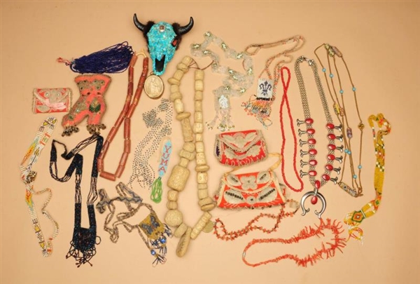 LOT OF 20: ASSORTED BEADED ITEMS.                 