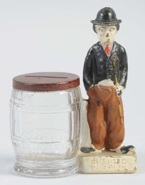 CHARLIE CHAPLIN CANDY CONTAINER BANK.             
