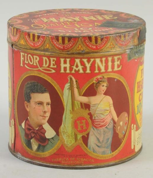 FLOR DE HAYNIE CIGAR CANISTER.                    