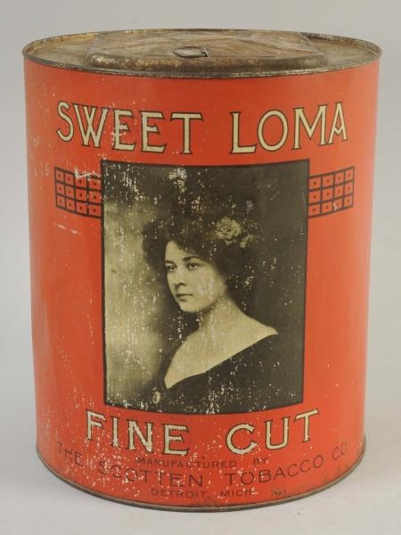 SWEET LOMA FINE CUT TOBACCO CANISTER.             