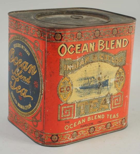 OCEAN BLEND TEA TIN.                              