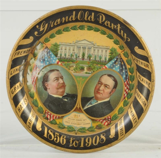 1908 GOP PRESIDENTIAL CAMPAIGN TIP TRAY.          