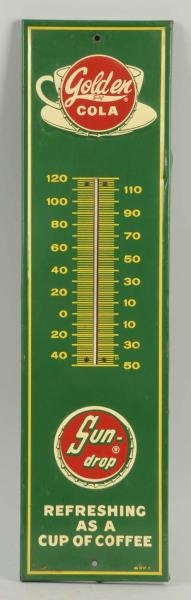 GOLDEN COLA - SUN DROP THERMOMETER.               