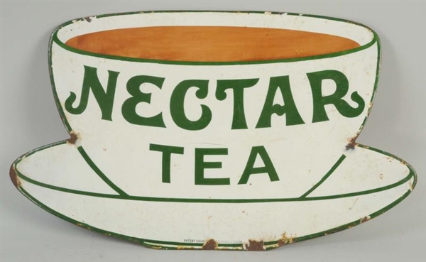 NECTAR TEA PORCELAIN SIGN.                        