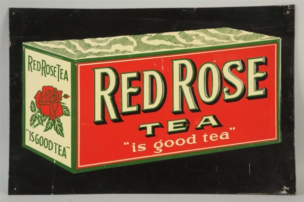 RED ROSE TEA TIN SIGN.                            