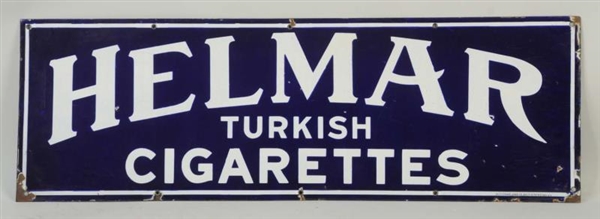 HELMAR TURKISH CIGARETTES PORCELAIN SIGN.         