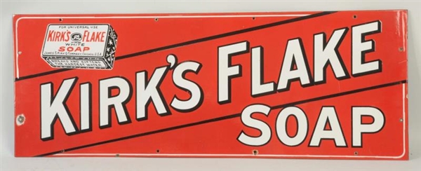 KIRKS FLAKE SOAP PORCELAIN SIGN.                 