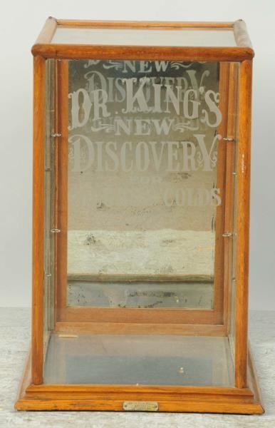 DR. KINGS NEW DISCOVERY DISPLAY CASE.            