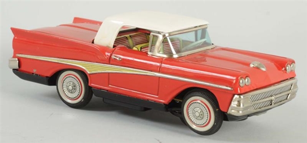 JAPANESE TIN LITHO BATTERY OPERATED FORD AUTO.    