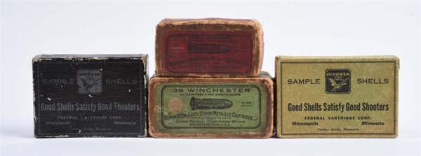 LOT OF 4: AMMO BOXES.                             