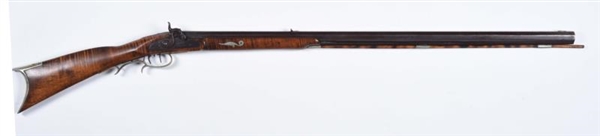 UNSIGNED PA/KY  HALF STOCK PERCUSSION RIFLE.      