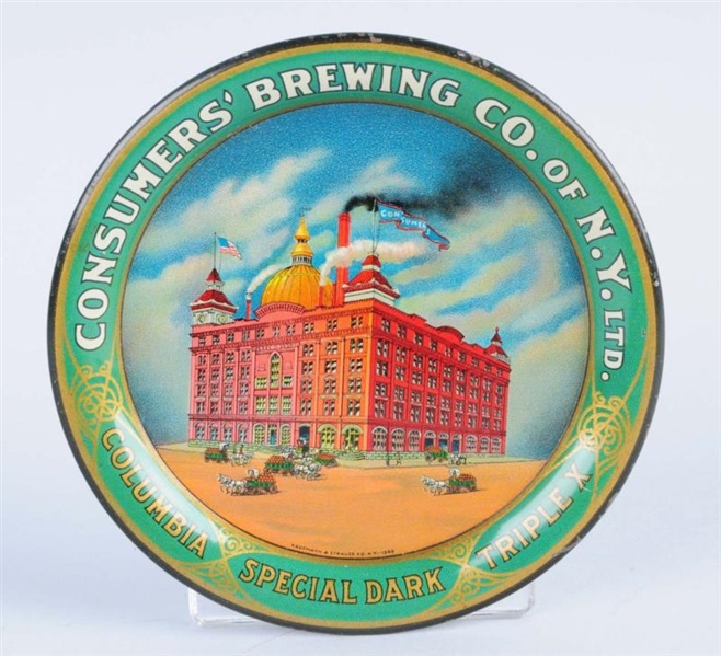 CONSUMERS BREWING CO. TIP TRAY.                  