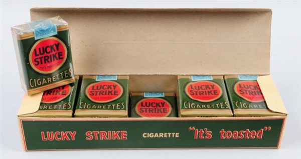 FULL CARTON OF 1950S LUCKY STRIKE CIGARETTES.     