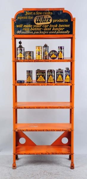 WHIZ PRODUCTS DISPLAY SHELVING.                   