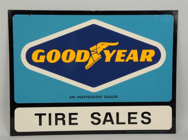 GOODYEAR TIRE TWO SIDED SIGN.                     