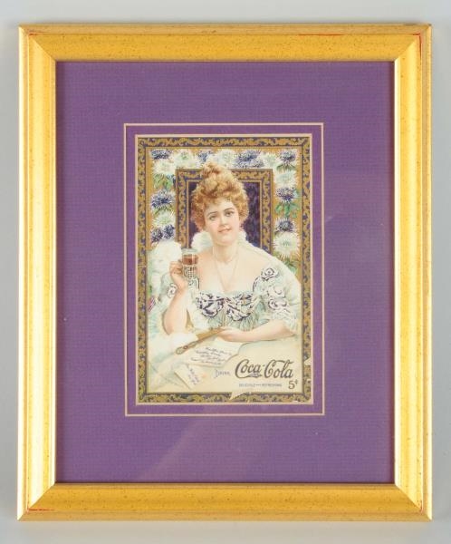 1903 COCA-COLA MENU CARD.                         