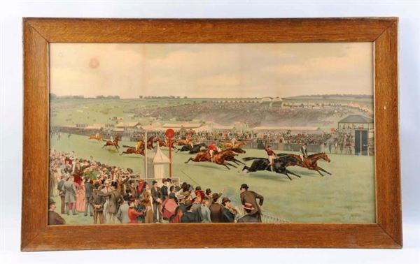 EARLY HORSE RACING PRINT BY ISAAC CULLIN.         