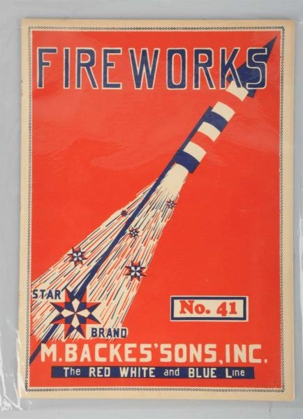 1941 STAR BRAND FIREWORKS CATALOG.                
