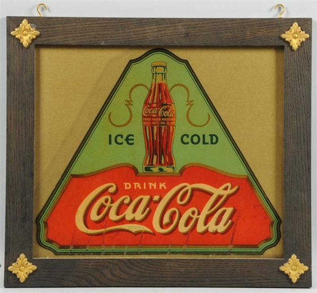 1930S COCA-COLA APPLIED DECAL.                    