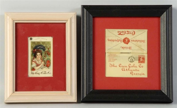 1900 & 1902 COCA-COLA CELLULOID STAMP HOLDERS.    
