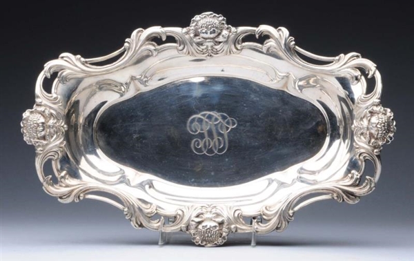 OVAL STERLING TRAY.                               