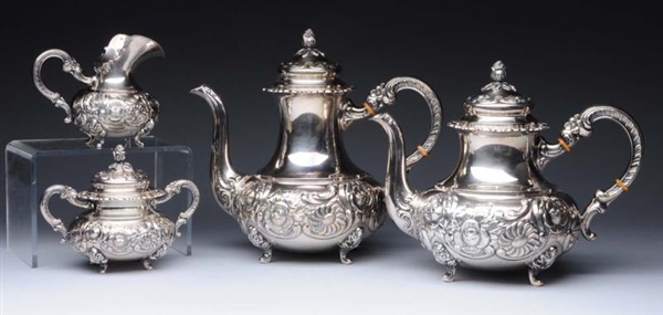 CONTINENTAL STERLING TEA & COFFEE SERVICE.        
