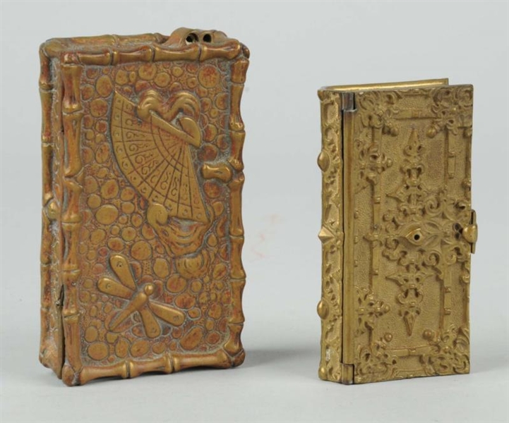 LOT OF 2: BRASS BOXES.                            