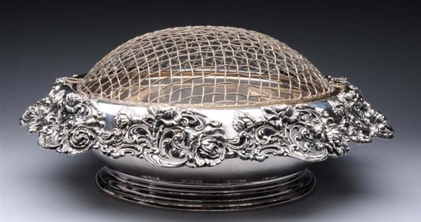 LARGE AMERICAN STERLING CENTER BOWL.              