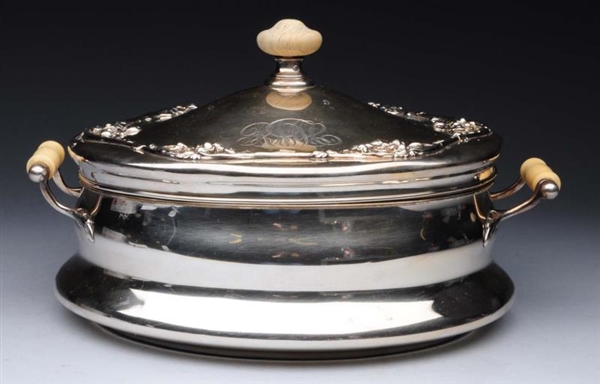 AMERICAN STERLING COVERED CASSEROLE DISH.         