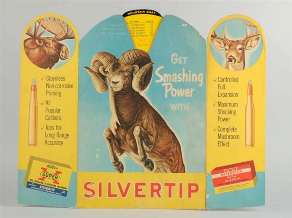 WINCHESTER SILVERTIP ADVERTISING SIGN.            
