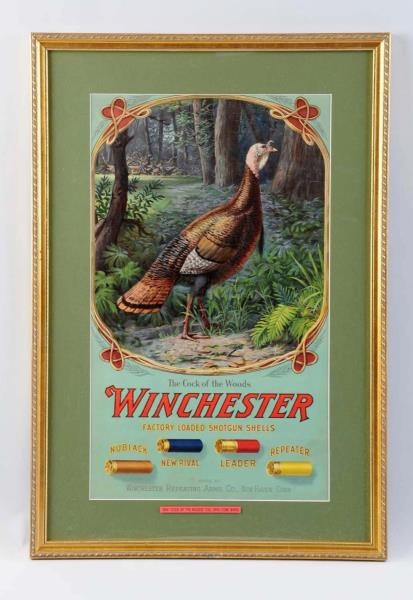 WINCHESTER COCK OF THE WOODS POSTER.              
