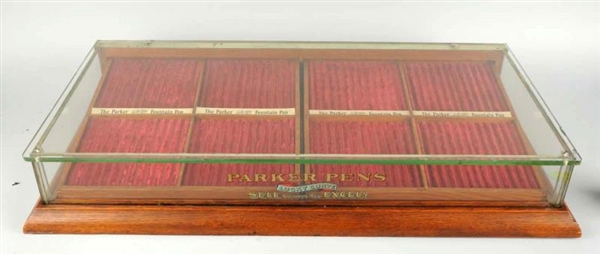 EARLY PARKER PENS COUNTERTOP SHOWCASE.            