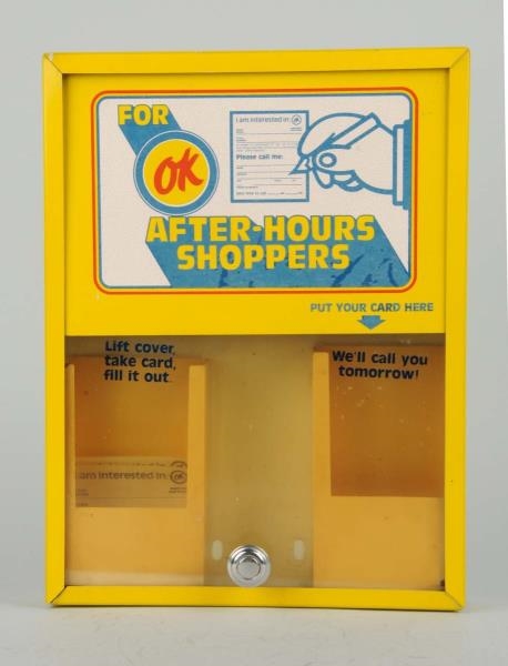 (CHEVROLET) OK AFTER-HOURS SHOPPERS DROP OFF BOX. 