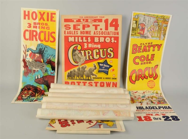 LARGE LOT OF CIRCUS POSTERS.                      