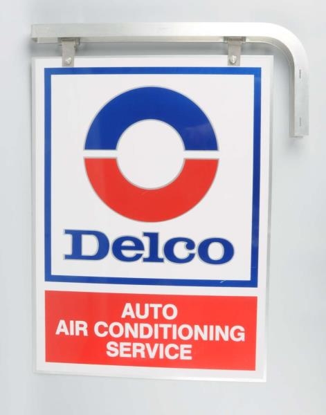 DELCO AIR CONDITIONING SERVICE SIGN.              