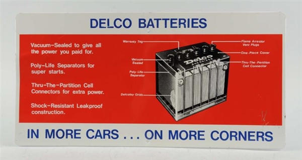 DELCO BATTERIES IN MORE CARS ON MORE CORNERS.     